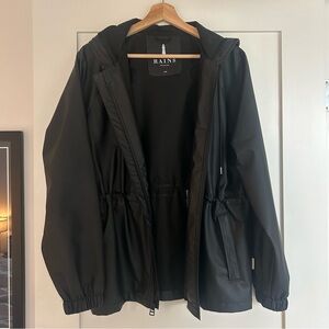 RAINS Waterproof Women’s Jacket Raincoat with Waist String XS/S